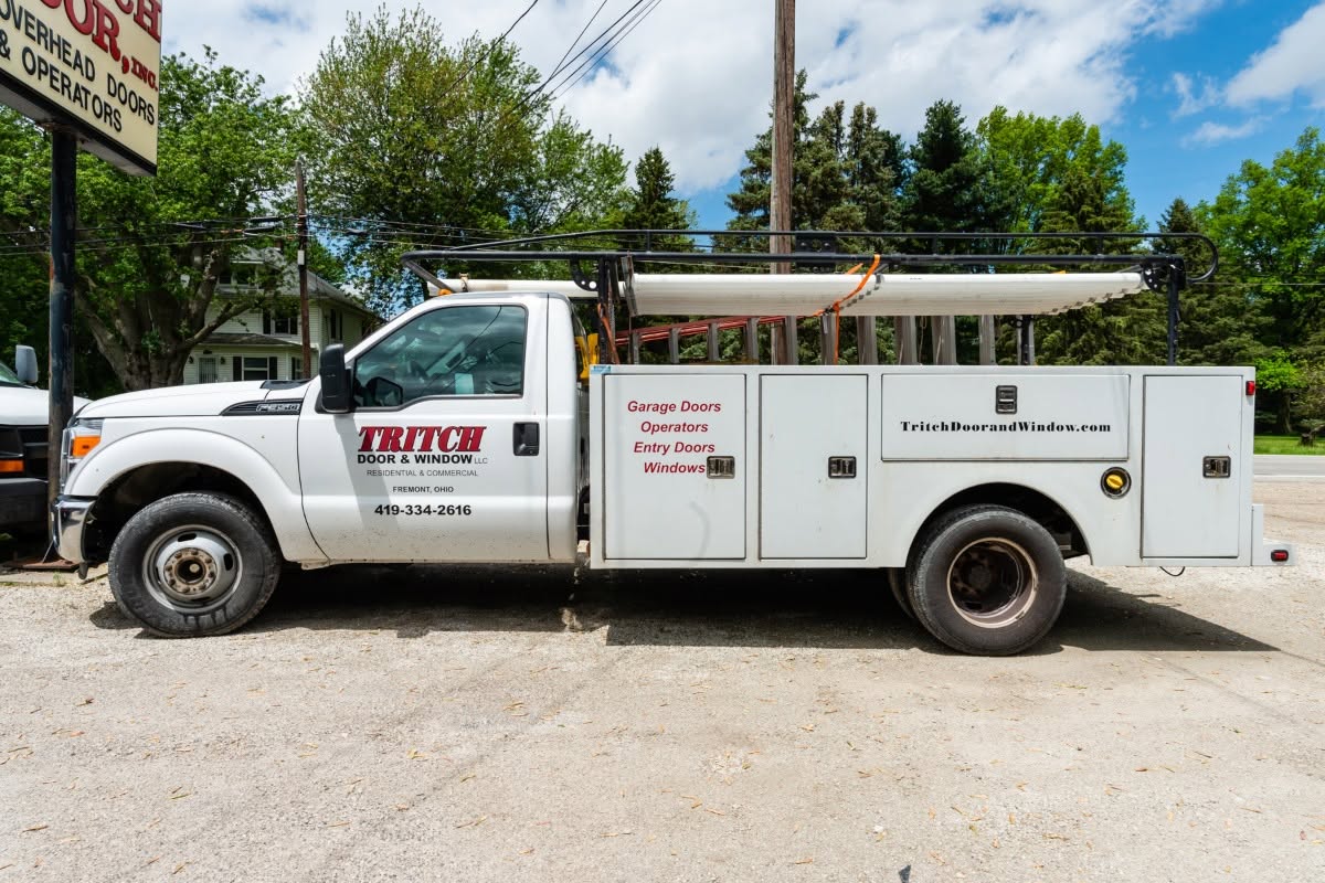 Tritch Door & Window service truck in Fremont, Ohio